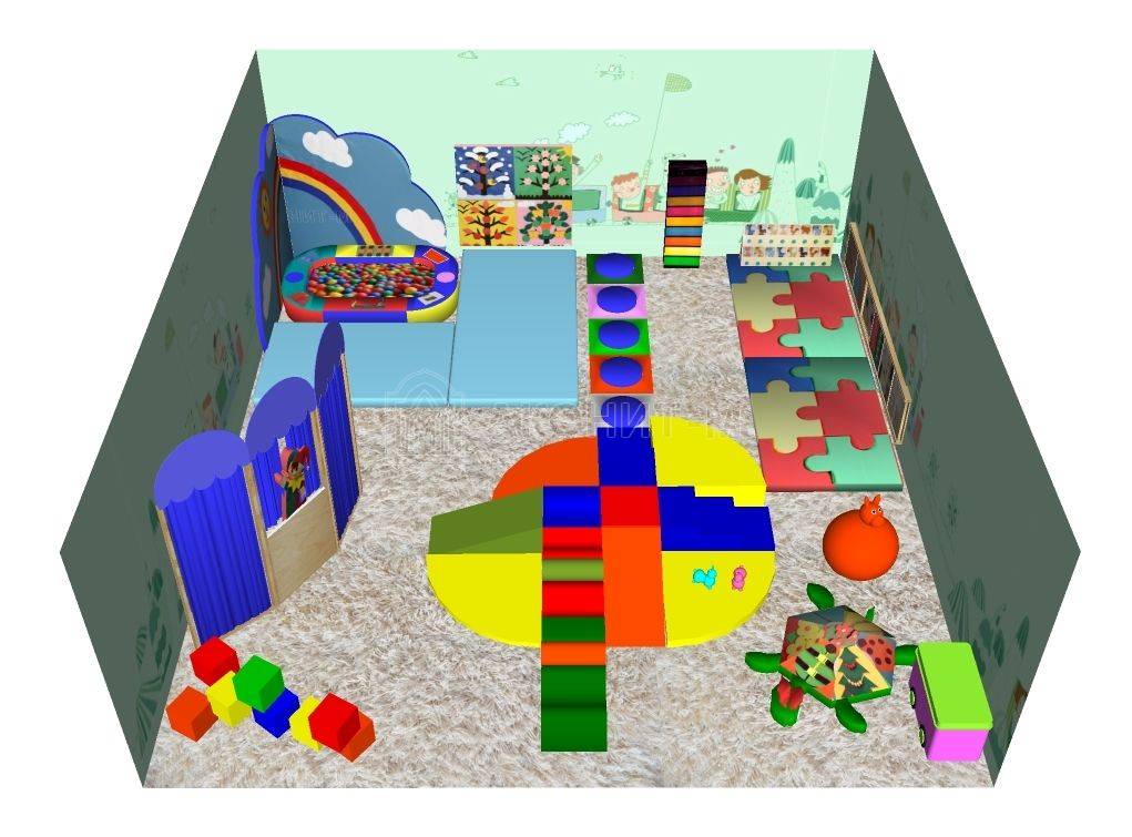 Сенсорная комната для детей 0 до 3 лет (28 м. кв)