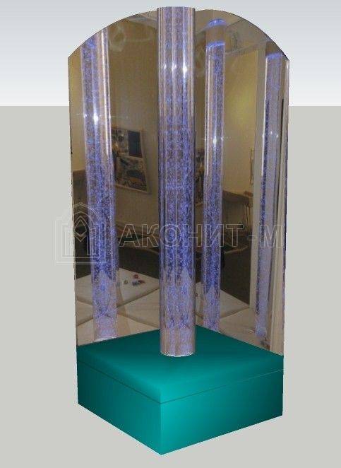 Уголок для пузырьковой колонны с мягкой платформой (53х53х37х150)