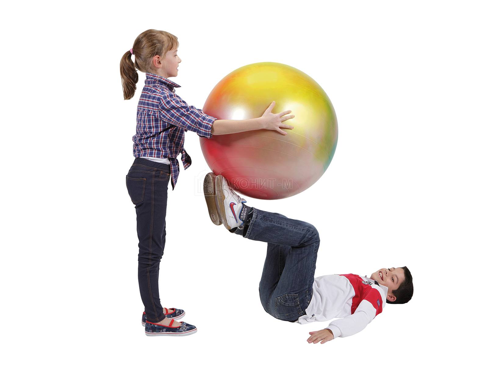 Мяч гимнастический для фитнеса "Арт" диам. 75 см