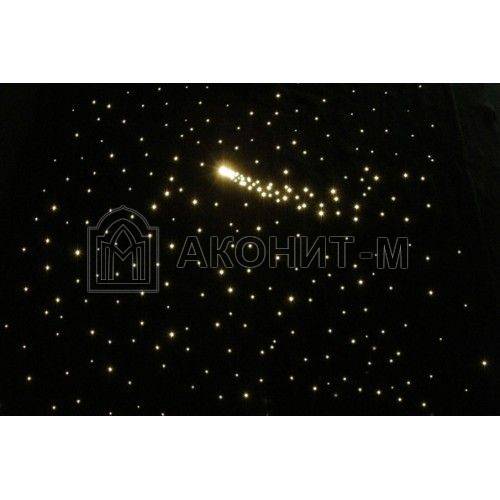 Ковёр напольный фибероптический ЗВЁЗДНОЕ НЕБО (145х100) 75 звёзд