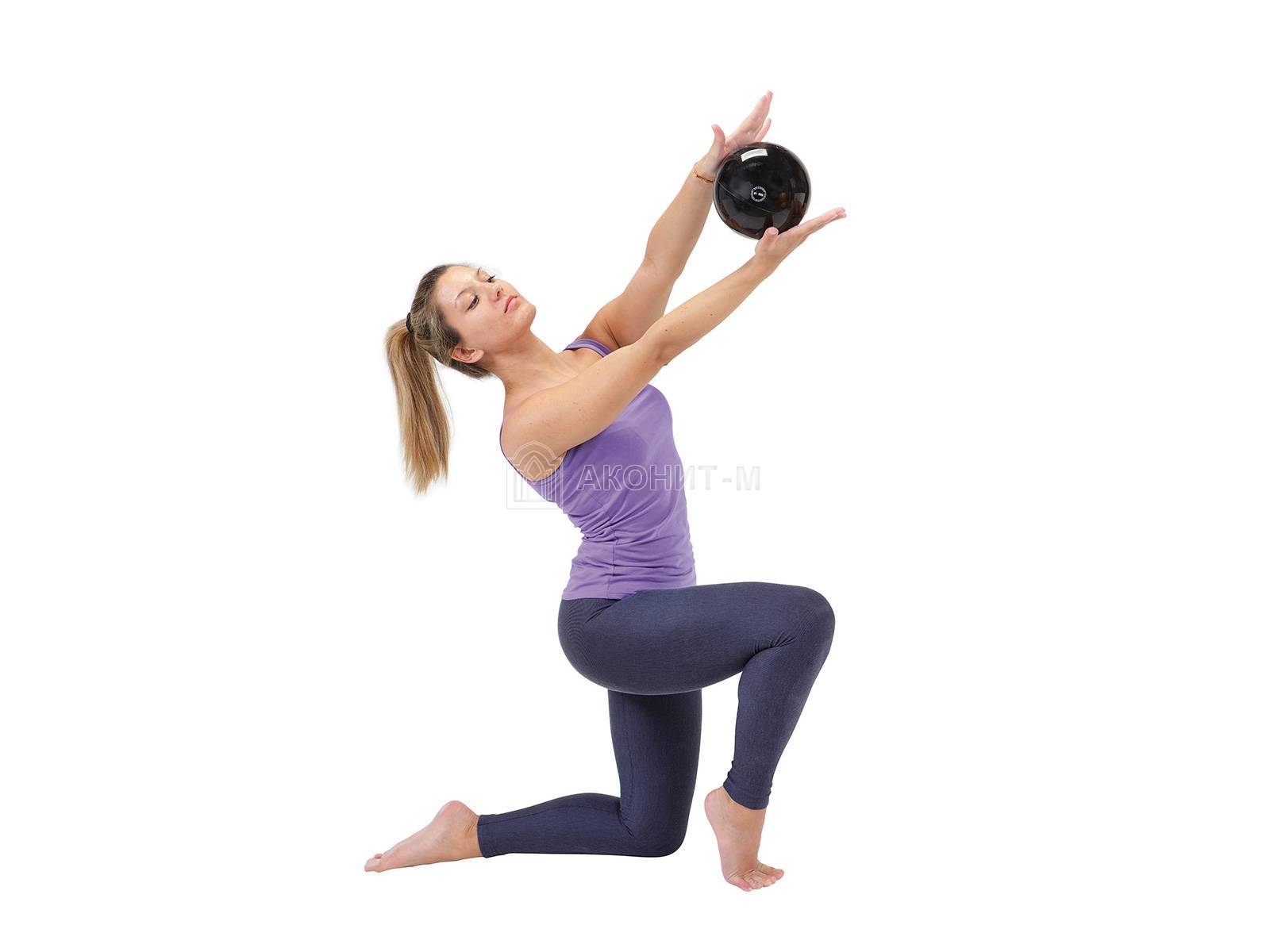 Мяч для художественной гимнастики «Ритмика» тренировочный (диам. 18,5 см, 420 гр.) желтый