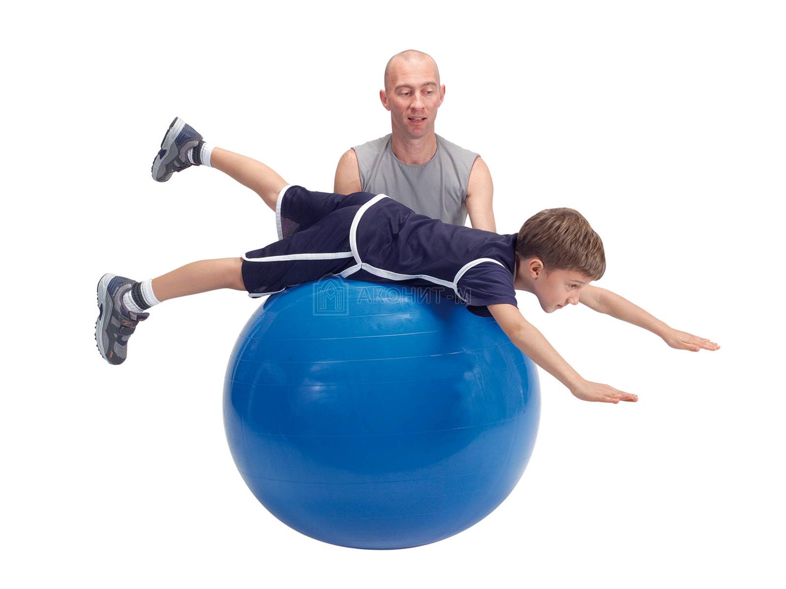 Мяч гимнастический для фитнеса "Гимник" (фитбол), диам. 85 см красный