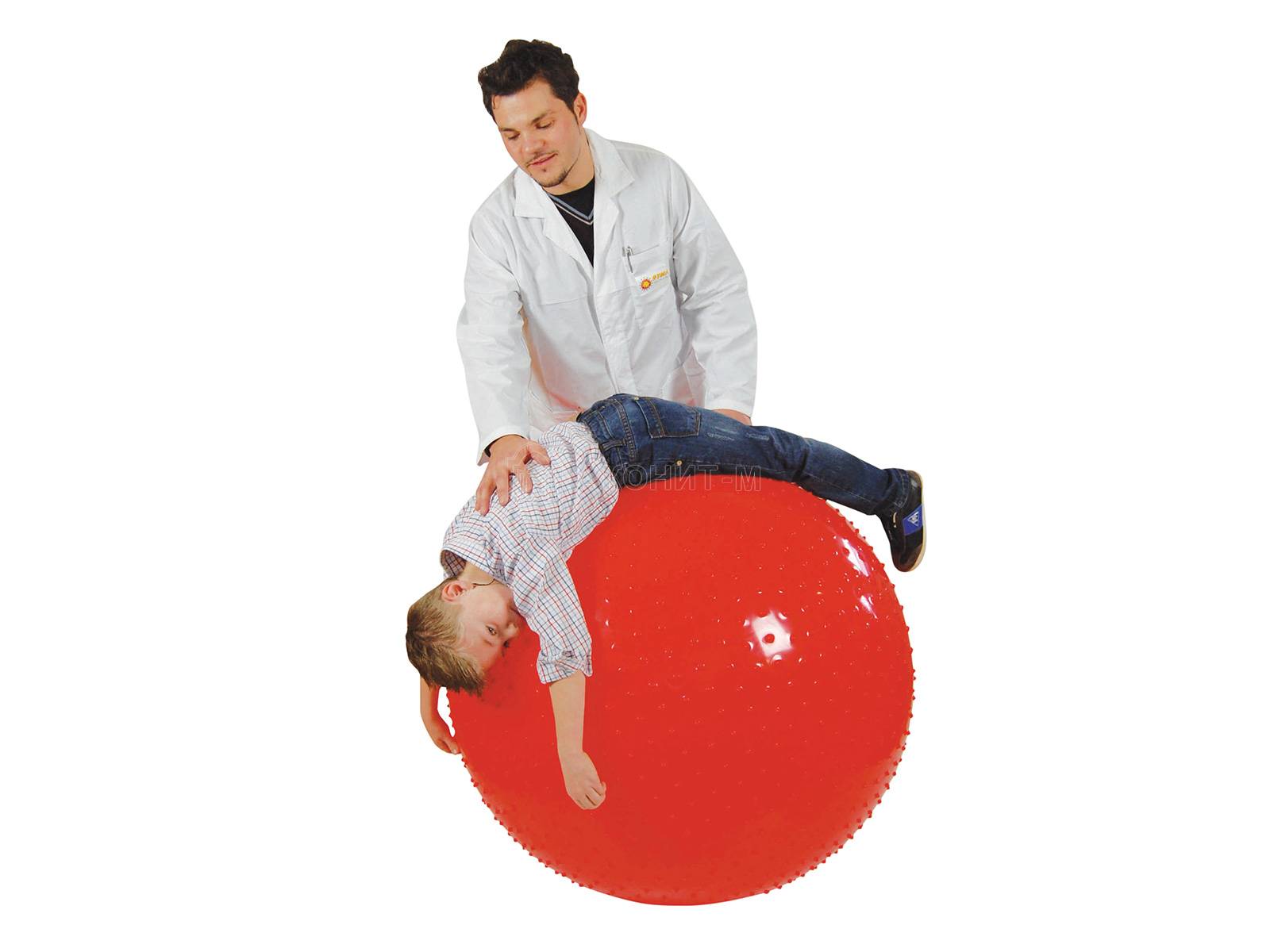 Мяч массажный (фитбол) "Терра" (диам. 100 см, красный)