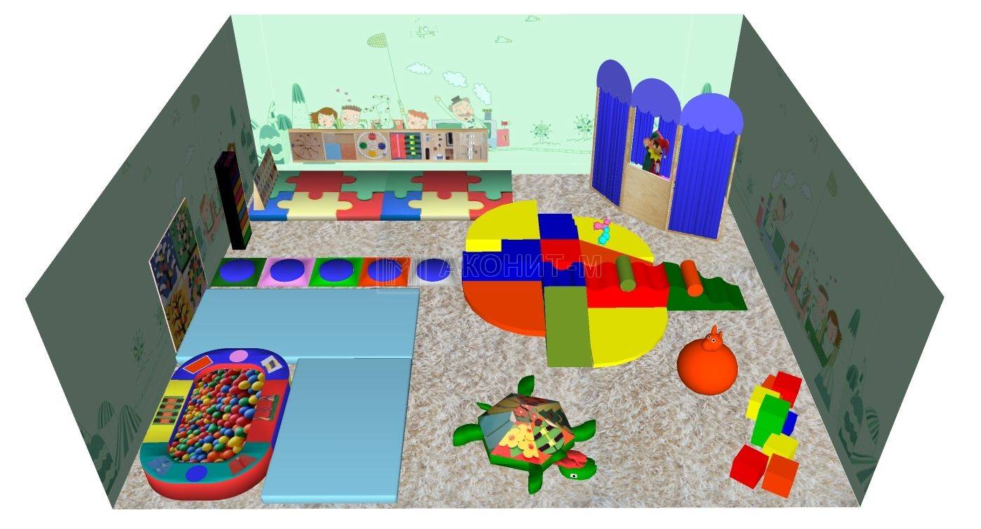 Сенсорная комната для детей 0 до 3 лет (28 м. кв)