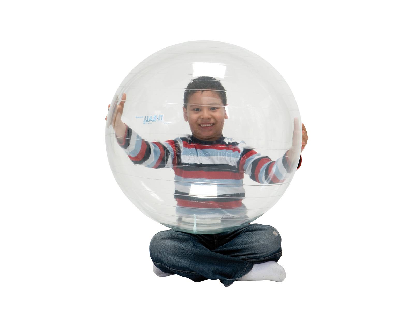 Мяч "Опти", диам. 65 см, прозрачный