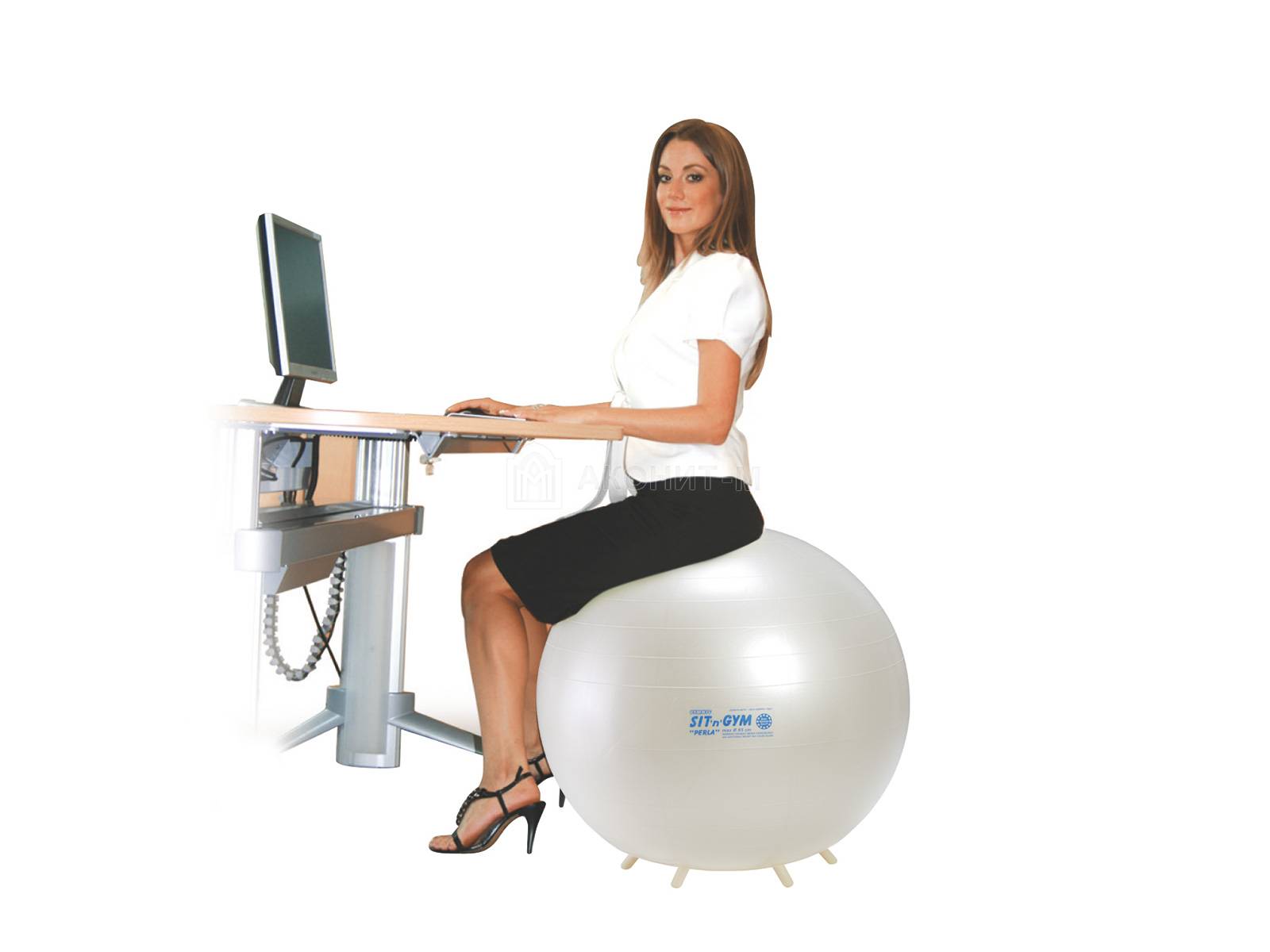 Мяч-стул гимнастический Перла, диам. 65 см