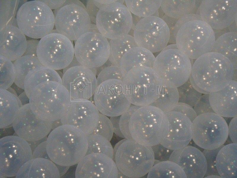Прозрачные шарики для сухого бассейна