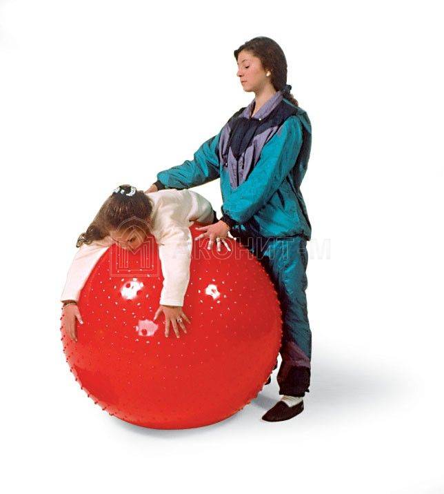Мяч массажный (фитбол) "Терра" (диам. 100 см, красный)