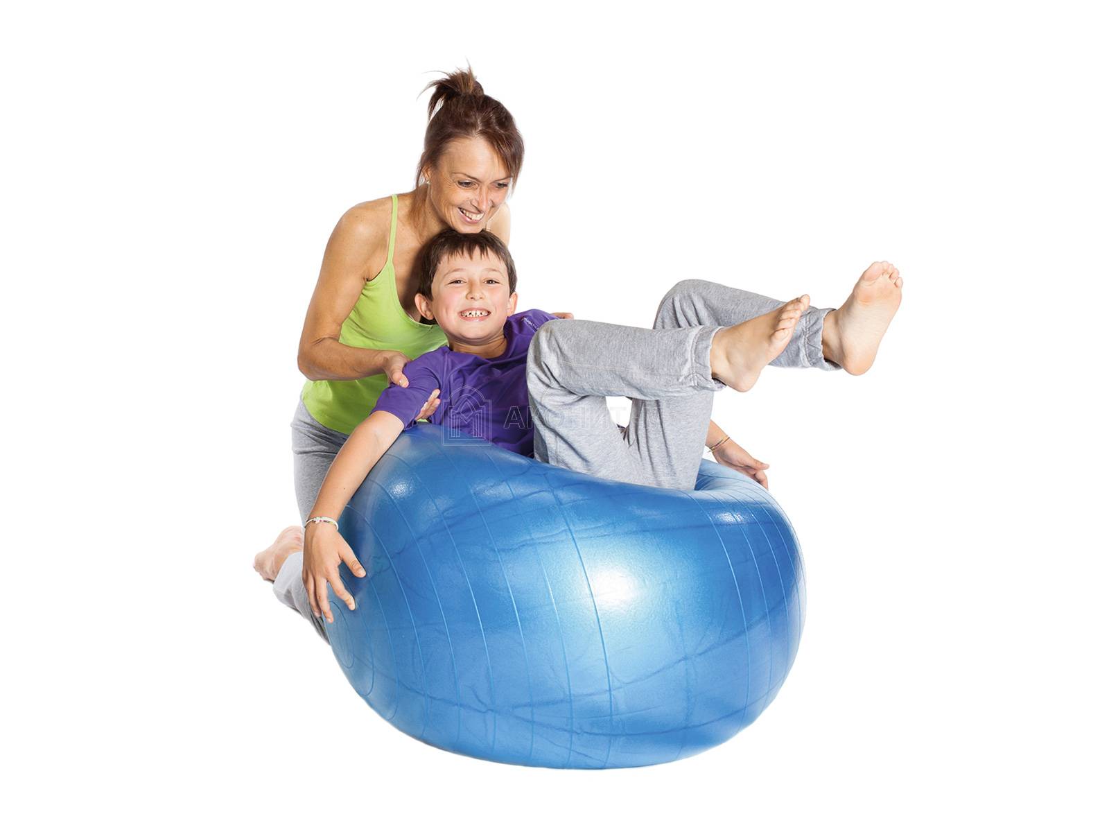 Мяч гимнастический для фитнеса "Боди" (фитбол), диам. 55 см, красный