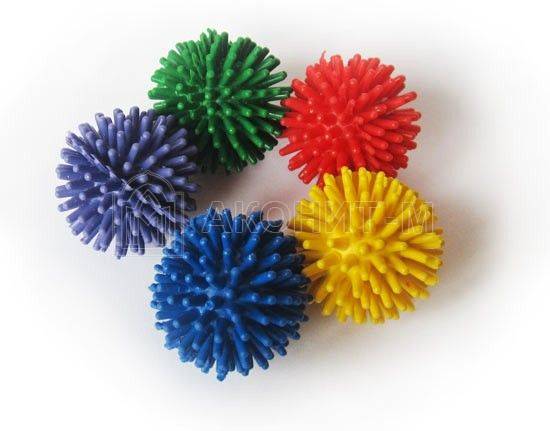 Массажный мяч игольчатый (D. 30 мм 5шт. в упаковке)