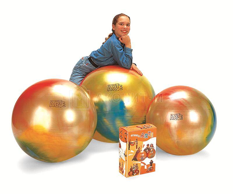 Мяч гимнастический для фитнеса "Арт" диам. 65 см
