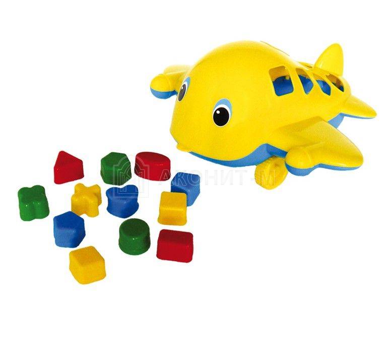 Игрушка Самолет "Кит" с логическими фигурами
