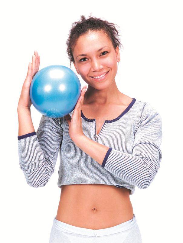 Мяч для фитнеса, диам. 15 см, синий