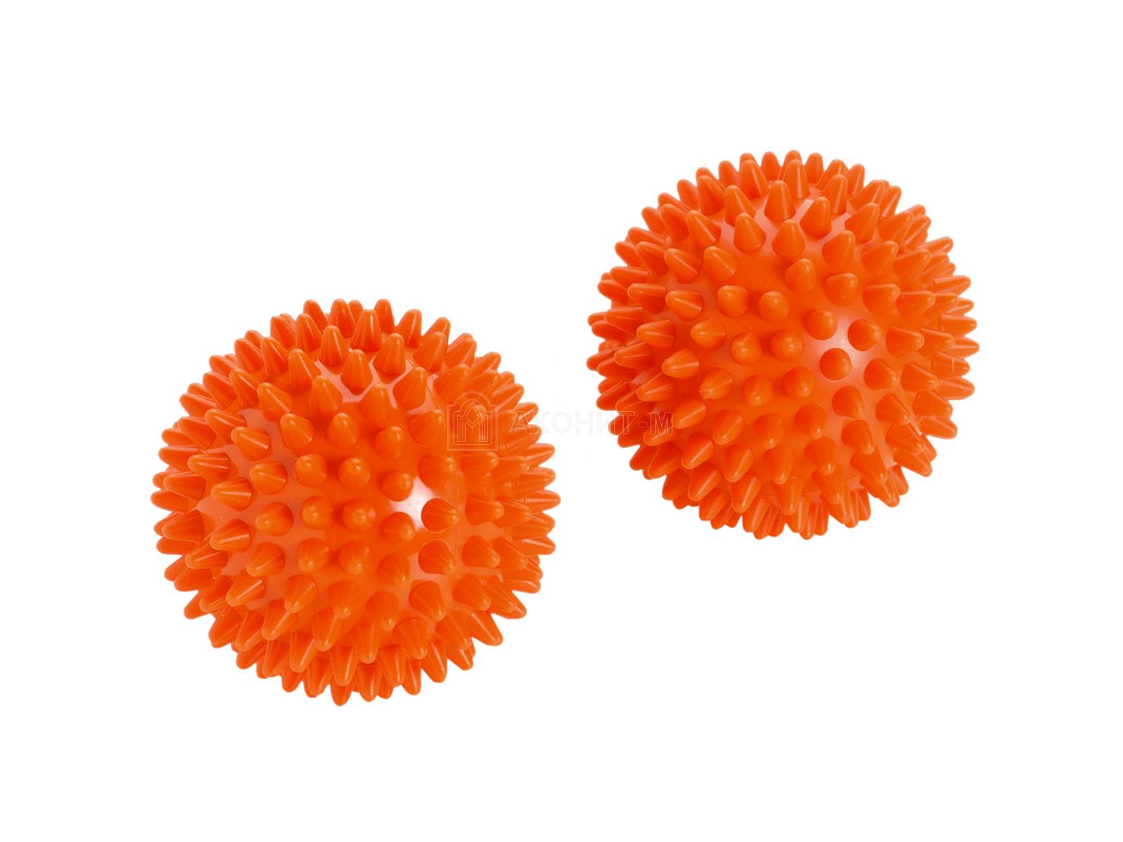 Массажный мяч мягкий "Бьюти" (оранжевый, диам. 8 см) набор 2 шт.