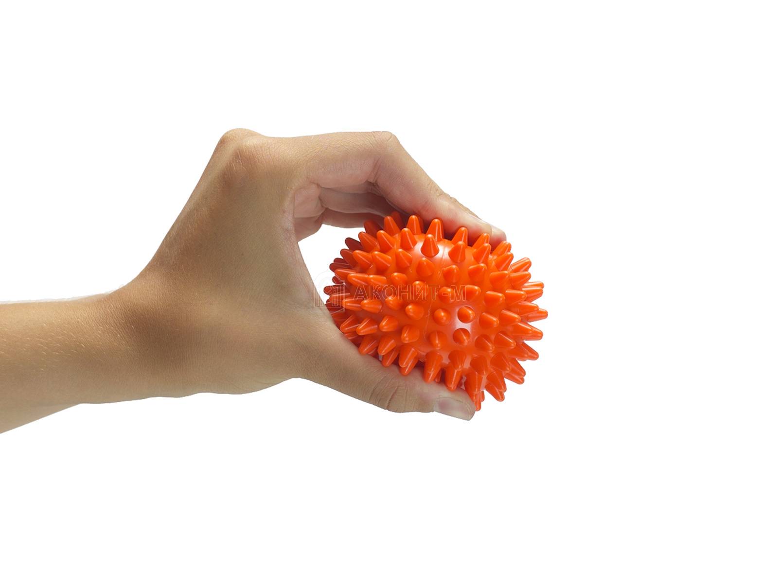 Массажный мяч мягкий "Бьюти" (оранжевый, диам. 8 см) набор 2 шт.